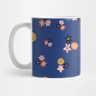 Scandinavian Florals Blue Mug